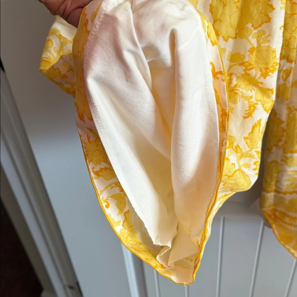 Alex Marie Golden Floral Linen blend pant - Picture 3 of 10